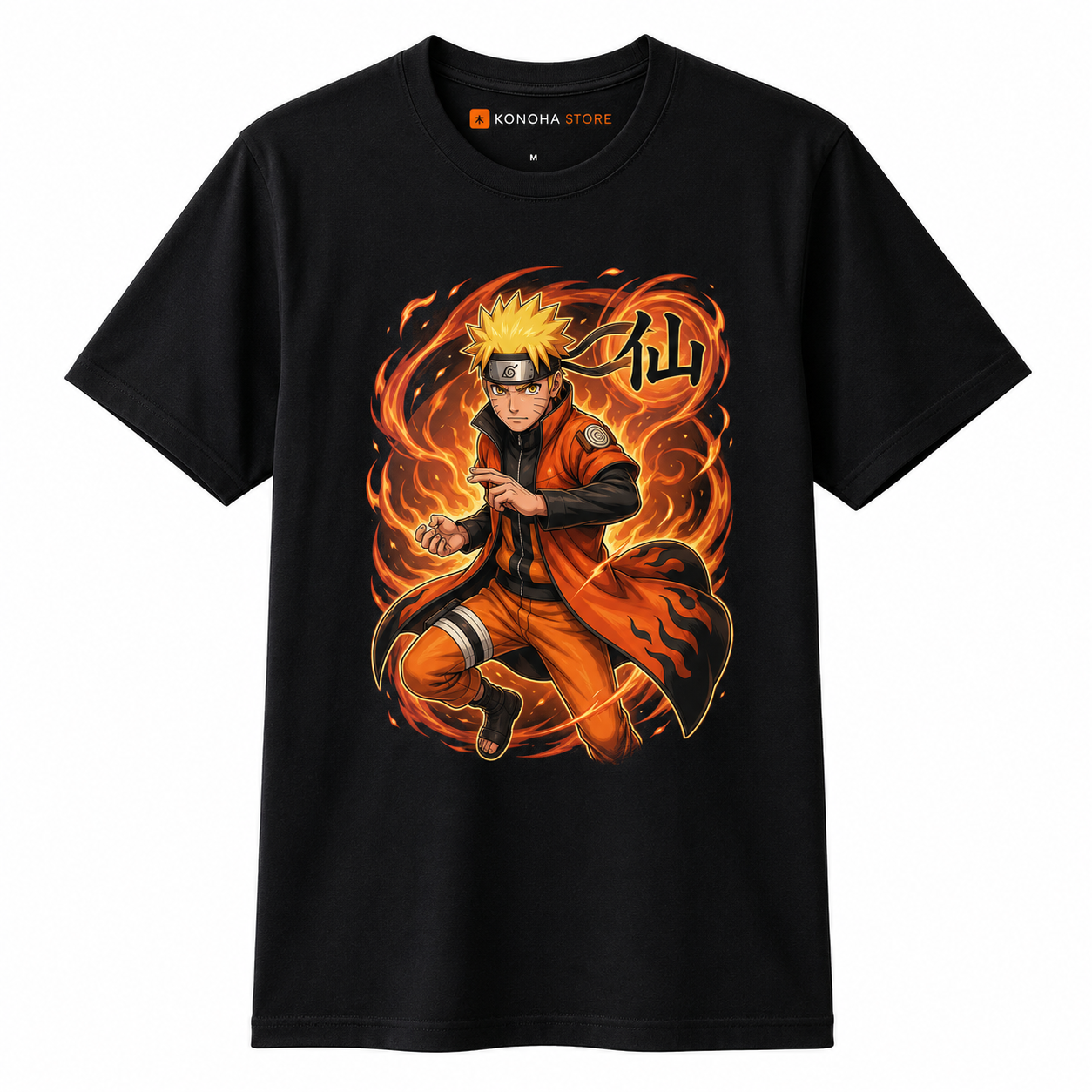 Camiseta Naruto Uzumaki — Modo Sábio