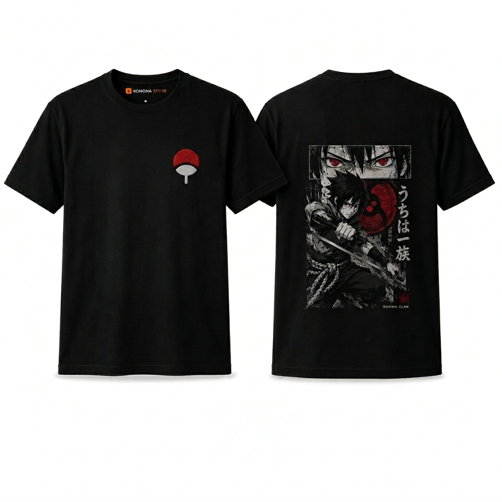 Camiseta Sasuke Uchiha — Clã Uchiha