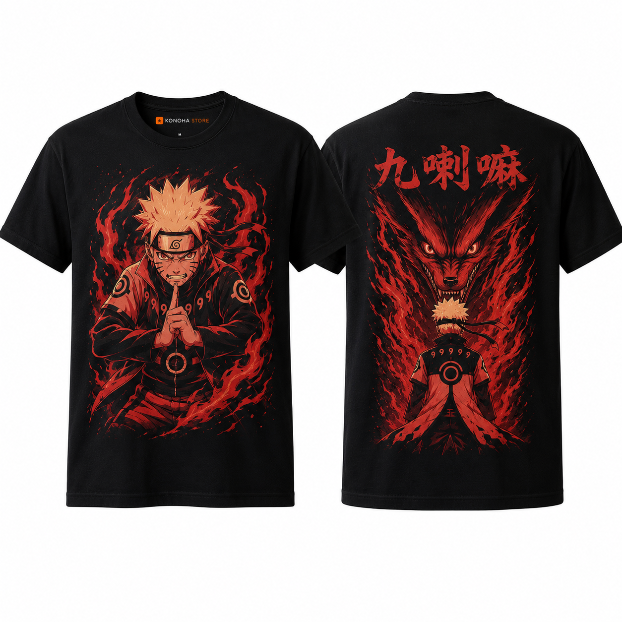 Camiseta Naruto — Modo Kyuubi